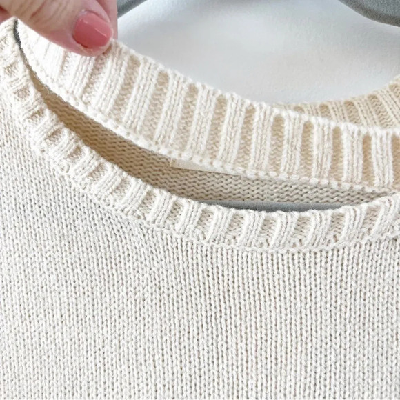 Sophie‎ Rue StitchFix Vincenzo Sweater Cutout Detail Women Size Medium New Cream - Picture 8 of 8